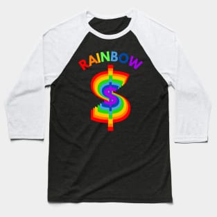 USD Dollar in Rainbow Colors Baseball T-Shirt